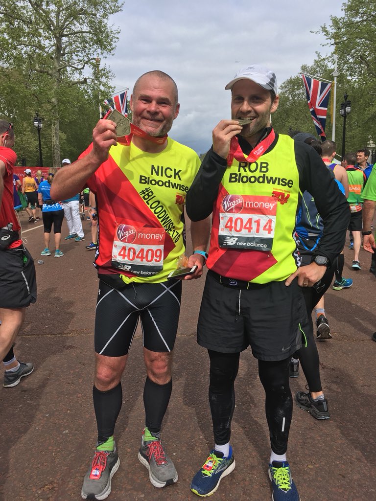 robalolex's tweet photo. Day 6- after running 146 warm-up miles this week we completed the @LondonMarathon in a 13 min negative split of 4hr 23min. £13,000 raised for the fantastic @bloodwise_uk What a week!
@campbellclaret #bloodwise170
https://t.co/JPVUZT95RX https://t.co/1e9T3MtBYF