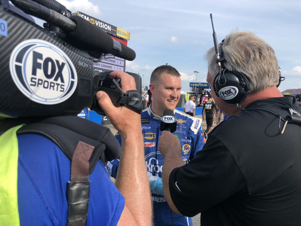 HYAKMotorsports's tweet photo. #PreeceLightning does it again! P3 today @TalladegaSuperS in the @kroger Camaro ZL1. #NASCAR https://t.co/9cx545kvQJ