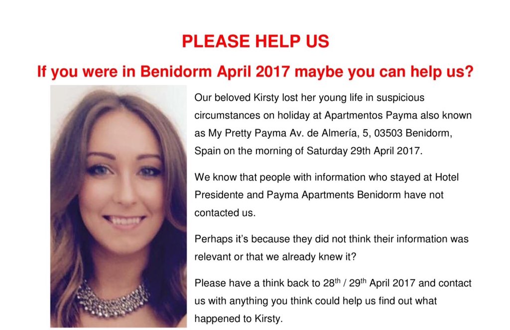 dollyd64's tweet photo. #KirstyMaxwell beloved Daughter, wife,sister,niece, cousin,auntie & friend.
A young woman who was not even 11hrs in #Benidorm.
Brutally killed in sinister circumstances.
29.04.19
#AnswersNotExcuses
#TruthnotCoverups
#MyPrettyPayma
Please share https://t.co/Hcz9yH4SLU