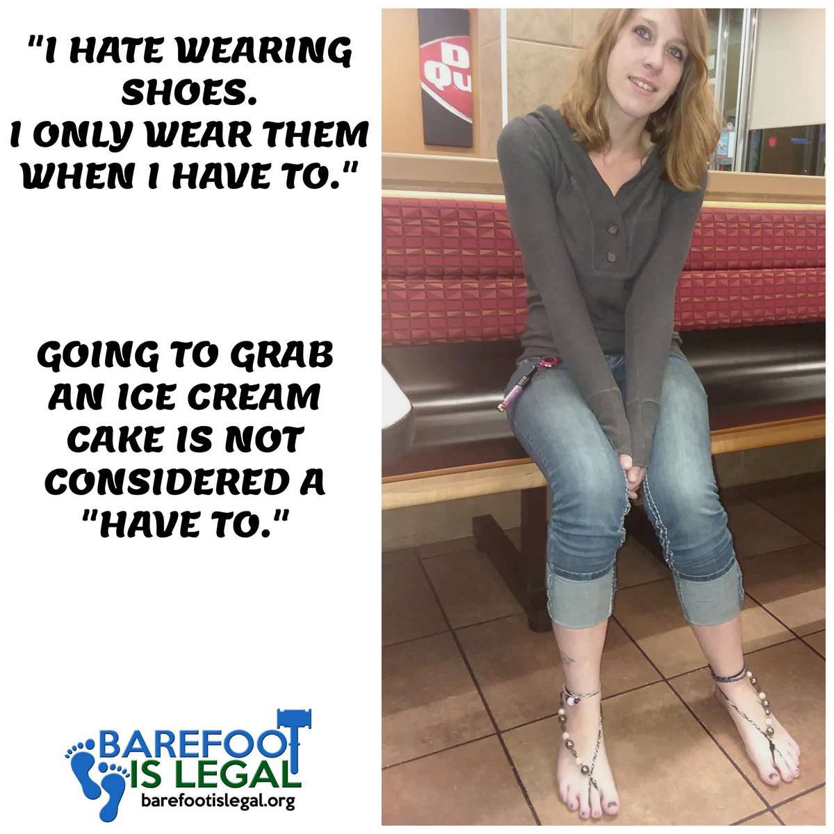 Barefoot Is Legal. org on Twitter