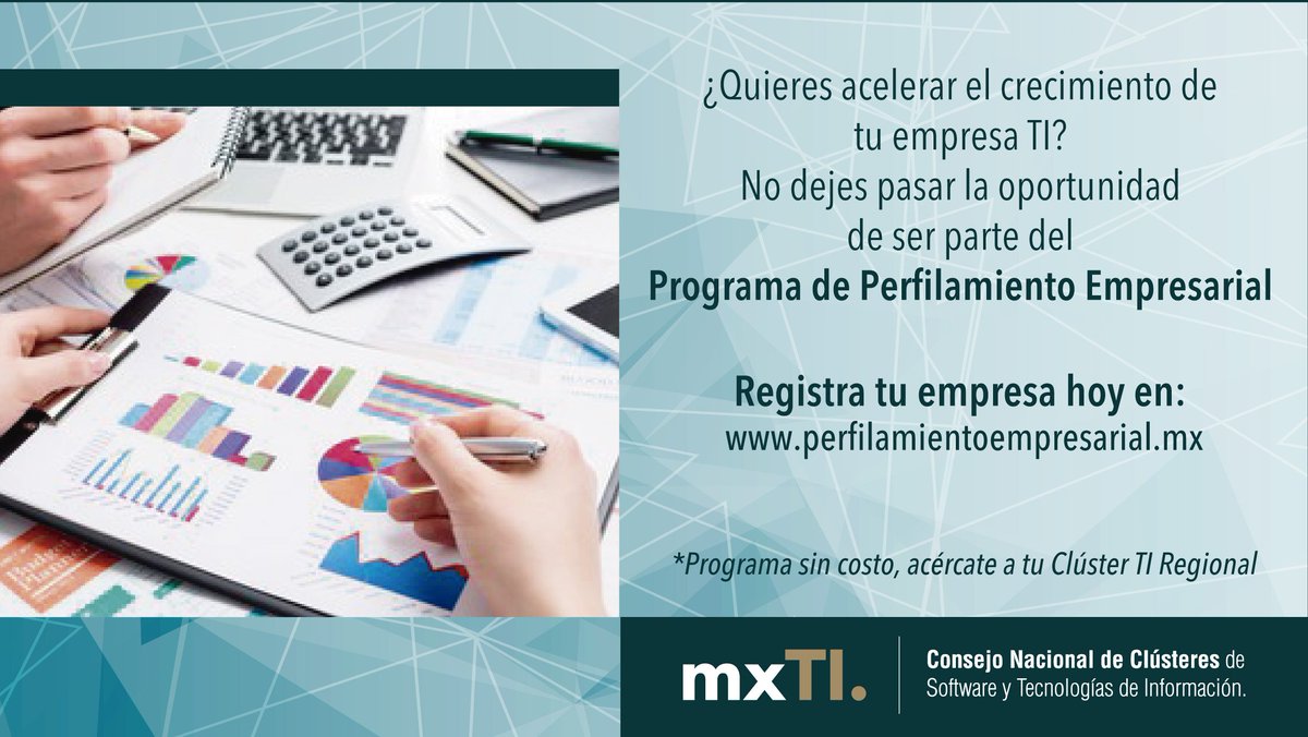 ¿Quieres acelerar el crecimiento de tu empresa TI? El momento es hoy. Inscríbete al Programa de Perfilamiento Empresarial, que te permitirá dar un paso más hacia tus metas. Regístrate  sin costo: perfilamientoempresarial.mx #Cluster #TI #Estrategia #Innovacion #Negocios