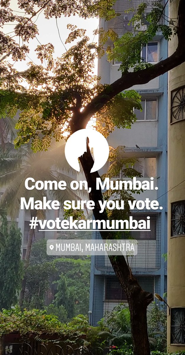 InstaNoteHQ's tweet photo. On your marks, get set, VOTE!
#VoteKarMumbai #VoteKarIndia https://t.co/kYCNmaFobD
