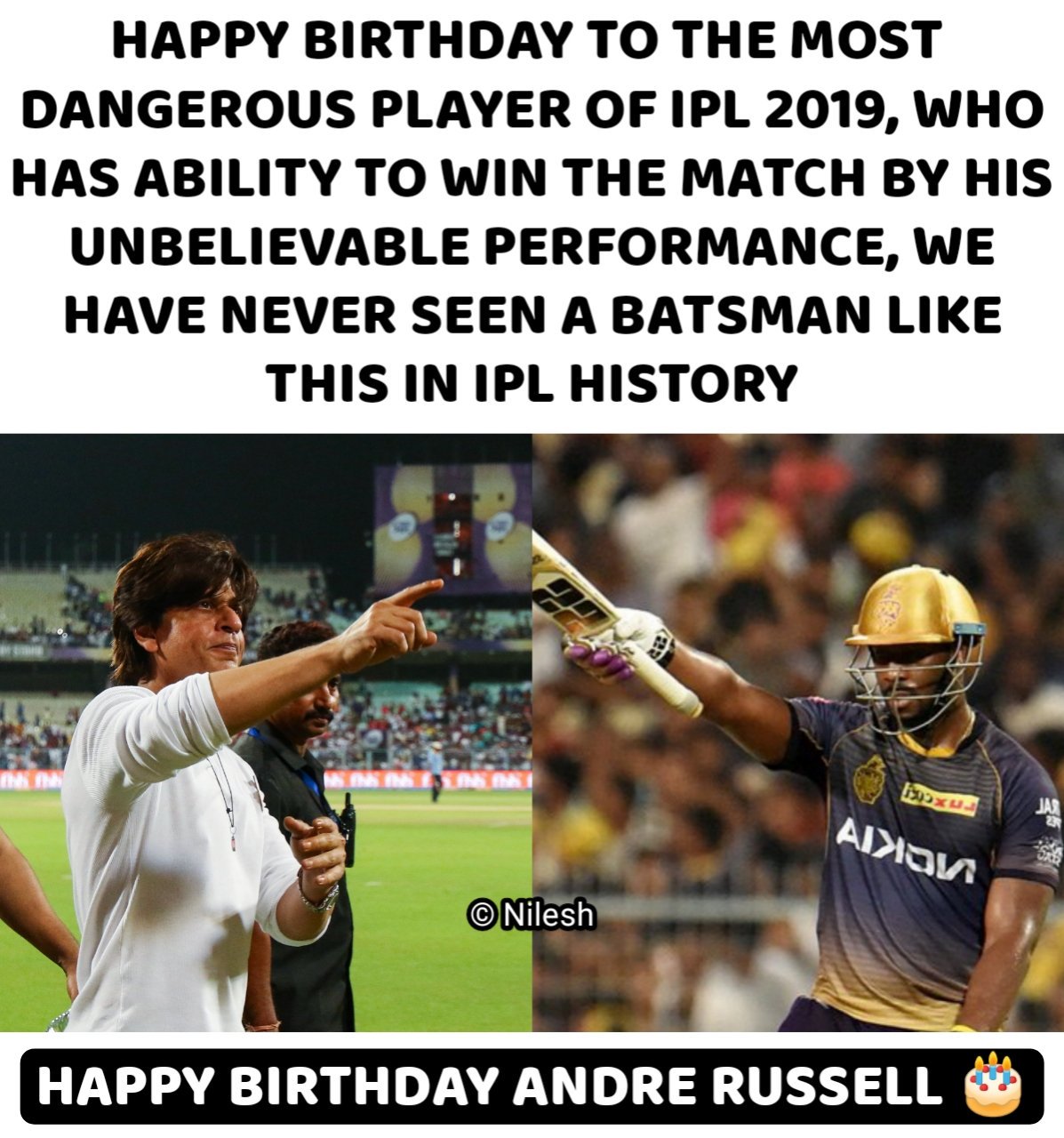 Happy Birthday Andre Russell 