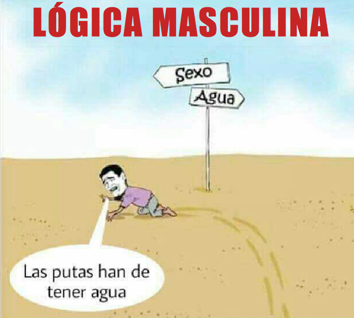 Realengou's tweet image. Lógica másculina...