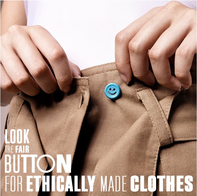fairbutton's tweet photo. Now you´ll be able to tell what clothes are ethically made. A fair industry is coming. #FairButton https://t.co/eIi9lPqtUX