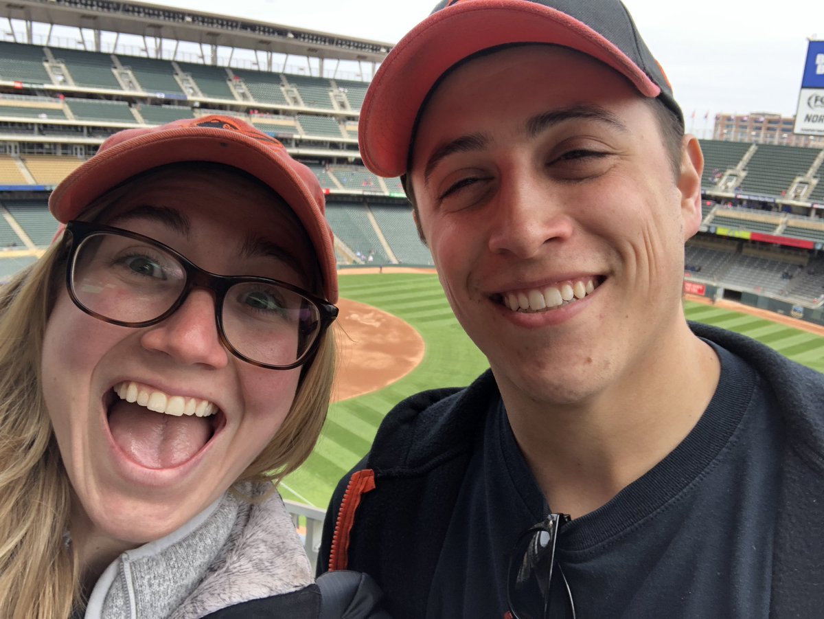 Kelsey_E_Fisher's tweet photo. It was a cold day for baseball in #minneapolis today. Excited we were able to visit #targetstadium today for the o’s game!! https://t.co/hQjeOtV6BQ