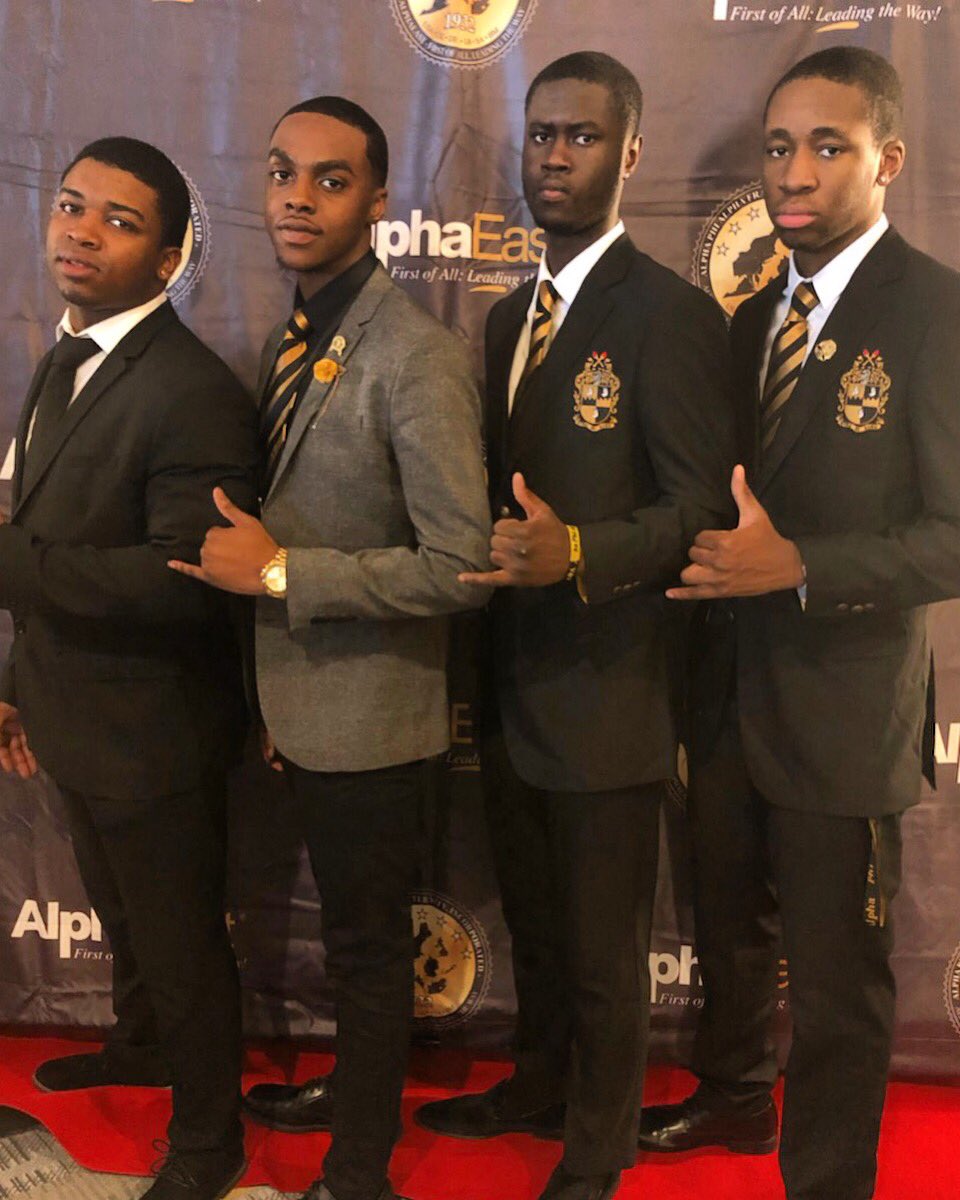 MuPhiAlphas's tweet image. Bro. Spruielle (Spring 19), Bro. Murray (Spring 19), Bro. Asiedu (Spring 19), and Bro. Miller (Spring 18) representing at the 87th Eastern Region Convention !
#alphaphialpha #alphaeast 
#onwardandupward #1906