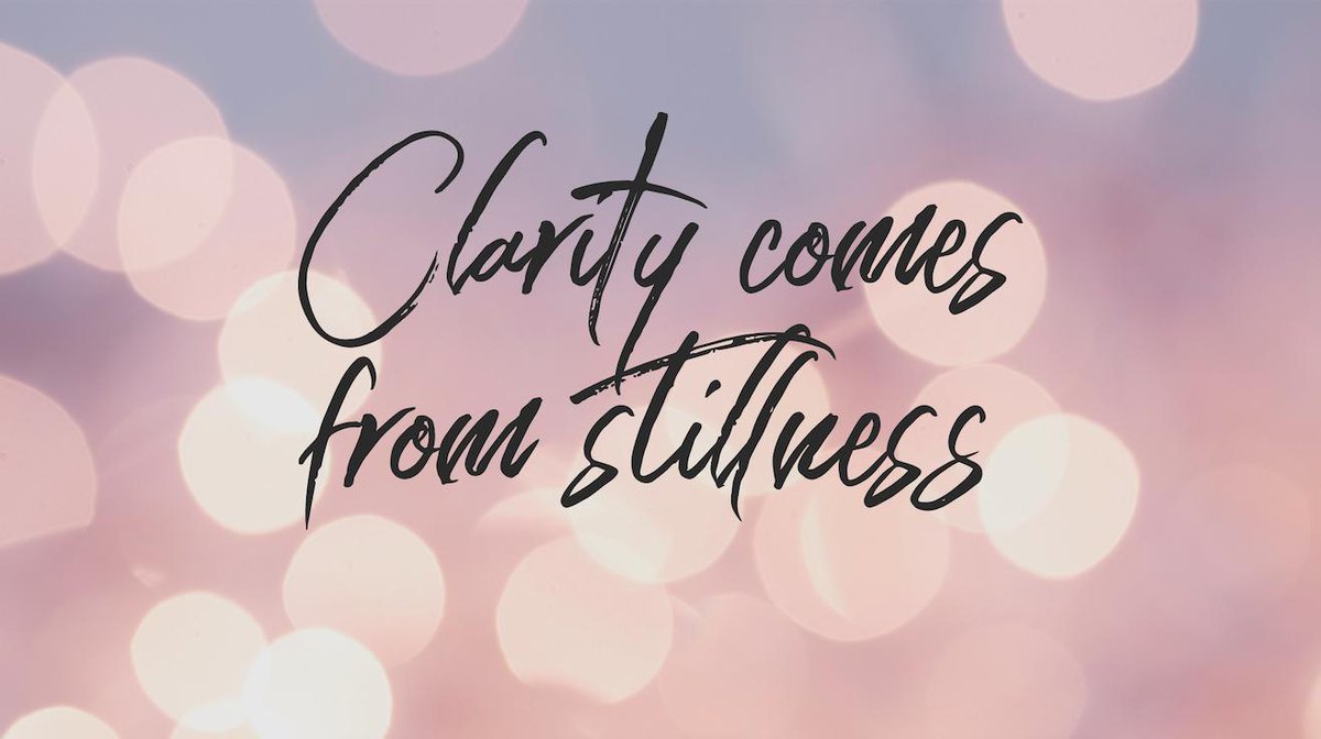 Just like confusion is a result of chaos, clarity comes from stillness. Where do you find your stillness? 

Find a TM teacher at learntm.org/2FSdo5p