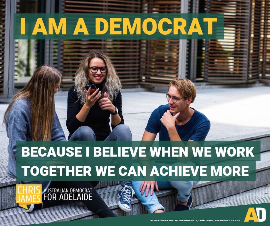 ChrisForADL's tweet photo. Are you a Democrat? Follow the link to see our vision for an Australia that works together https://t.co/ImB1LNJGZg #IAmADemocrat #AustralianDemocrats #Democrat #ChrisForADL #Like #Share #Follow https://t.co/EaWoMkB9ye