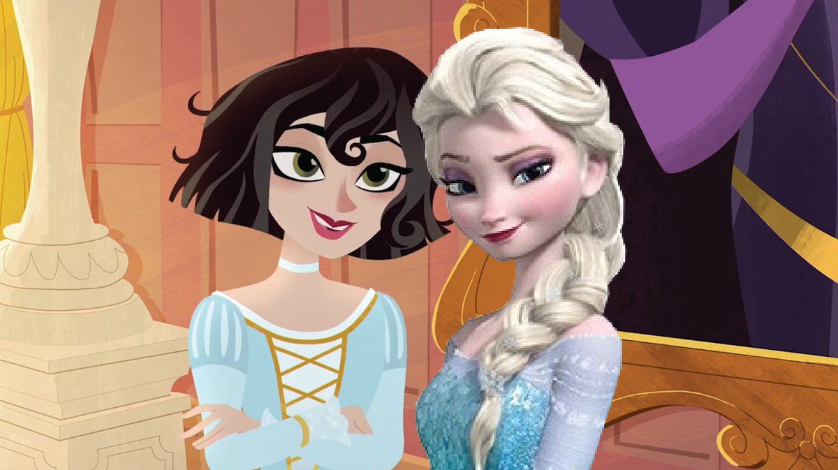 Lisa4Witches's tweet photo. On the other hand if #Elsa falls in love with #Cassandra #Calsa we get #Frangled #Frozen #Tangled cross over love.
Cass from #TangledTheSeries #RapunzelsTangledAdventure would protect Elsa from harm & evil. Elsa would thaw Cassandra's heart.
#GiveElsaAGirlfriend #Frozen2 https://t.co/fnK1HmRj9s