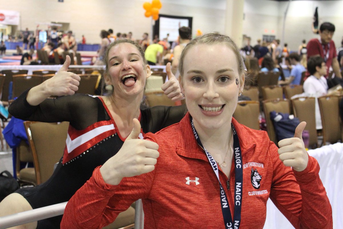clubgymNUstics's tweet photo. When you want to expose potentially unflattering pictures of GymNUstics on twitter and they give you the okay #justtwodadsonvacation #thumbsup #firsttweetintwoyears https://t.co/TY3OW6zFM4