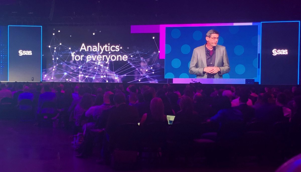 Analytics for everyone to transform a world of data in a world of intelligence. What fascinating times  #sasgf #analyticsinaction