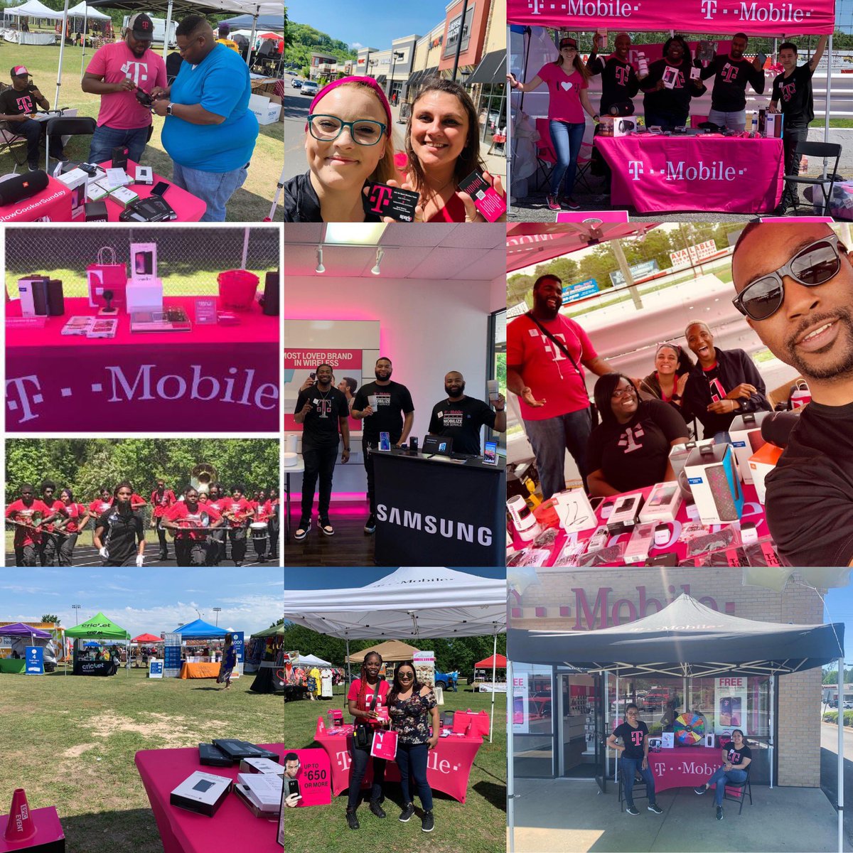 OmarMJones's tweet photo. Awesome time being out in the communities this weekend, from South Georgia to Nashville Tennessee... #ProudofThisTeam #SparkWireless #NorthRegion #T-Mobile #CustomerObsessed #StrikeZONE2.0 #HavingImpact #WeAreOneTeam https://t.co/4MUOjAN70z