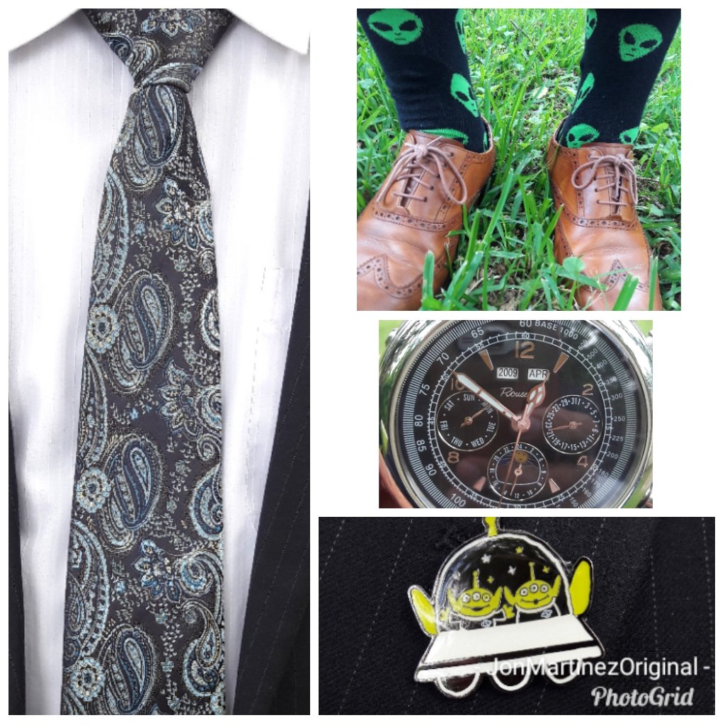 churchkit #jonmartinezoriginal #jonmartinezoriginaltie #tie #churchtie #colehaan @colehaan #sotd #ootd #shoegame #churchsocks #socks #sockgame #aliens #ufo #ufos #rousseau #automaticwatch #lapelpin #pingame #lgms #littlegreenmen #toystorey #pin #magnoliatree #magnoliaflowers