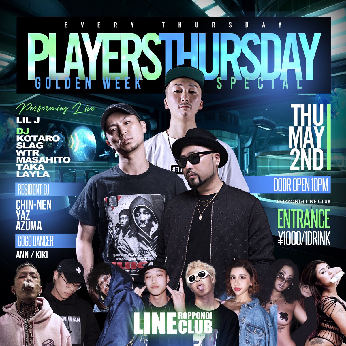 djyazjapan's tweet photo. 今週は
29月 DJ Skill Up Meeting @ 恵比寿Nurikabe
30火 @99LINECLUB99
1水 #Legit_Vuenos @VUENOS_CLUB
2木 #プレサー @99LINECLUB99
3金 Ladies Night @99LINECLUB99
4土 LINE PARTY @99LINECLUB99
5日 #Lineshake @99LINECLUB99
是非 🤩 https://t.co/x2meGakTw3