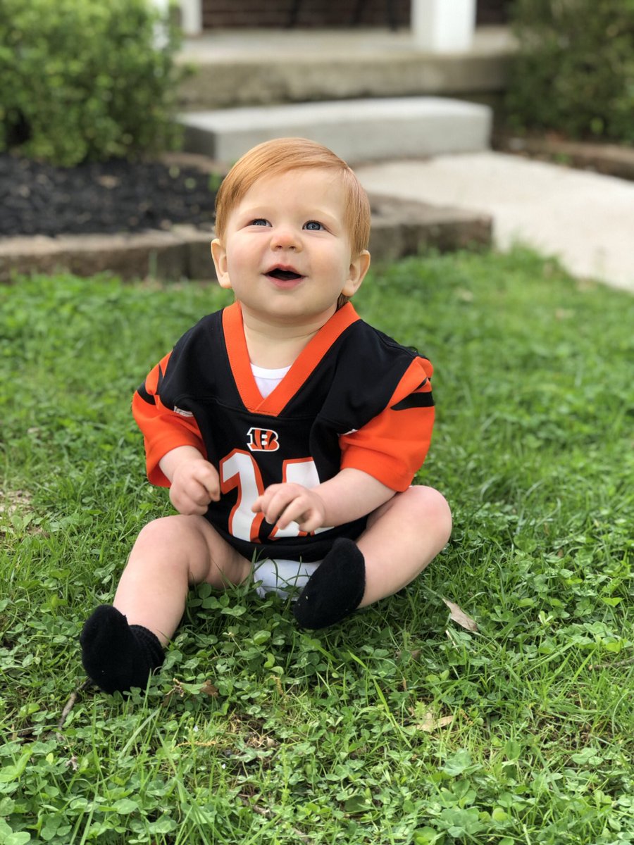 hrpepper's tweet photo. Does being a redhead automatically make you a good quarterback? If so then look for John Douglas in the 2039 NFL draft. #huggiesbabybengals https://t.co/JIRdK4VQhw