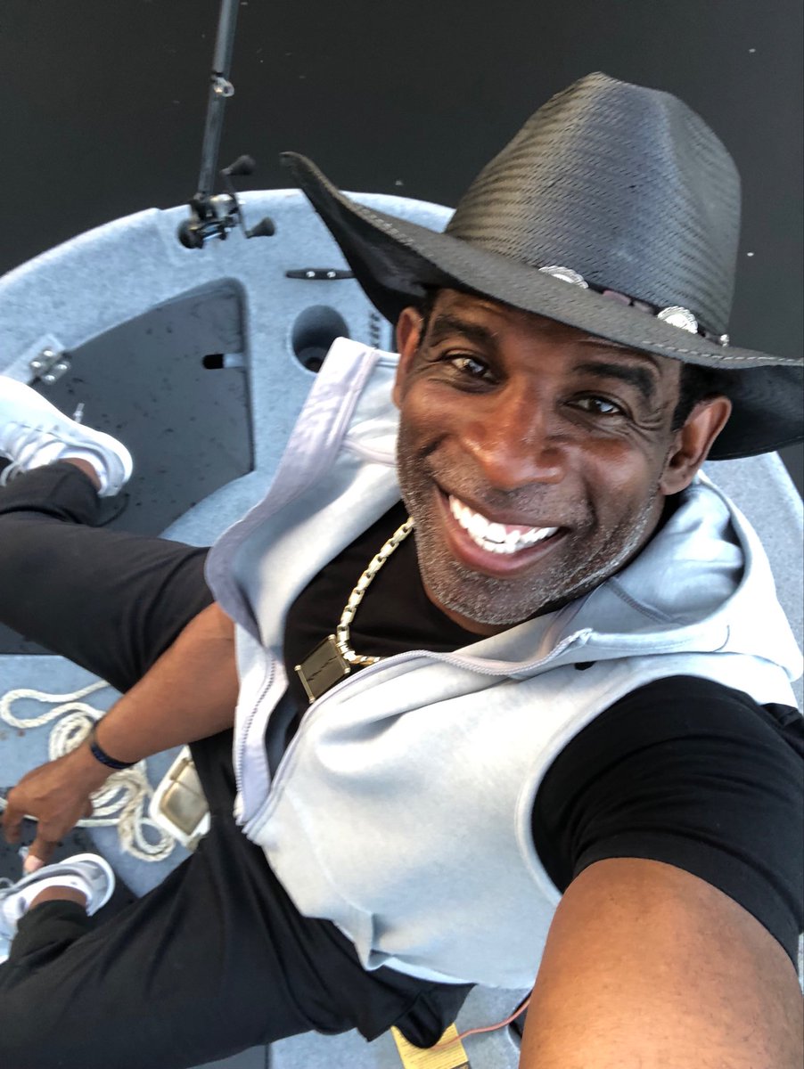 DeionSanders's tweet photo. Great day on #LakePrime @UAFishing1 @Ultraskiff #Truth https://t.co/pMmliyGsWc