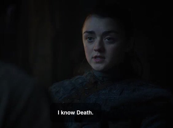 oshawildling's tweet photo. everyone say thank you arya stark #GameOfThrones https://t.co/NnJuR0QSNw