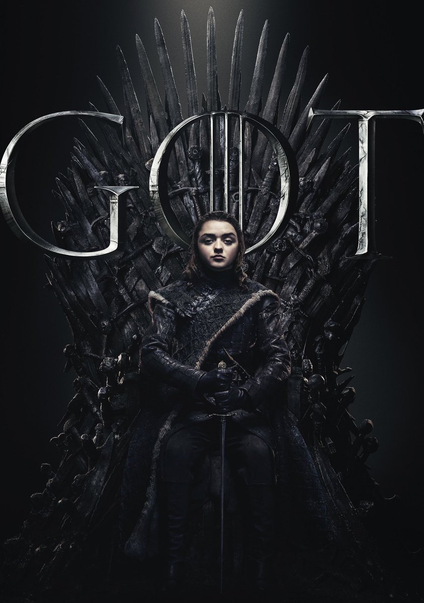 All hail Her Grace, Arya of House Stark, First of Her Name, Queen of the Andals and the First Men, Lord of the Seven Kingdoms, and Protector of the Realm. #GameOfThornes #BattleOfWinterfell