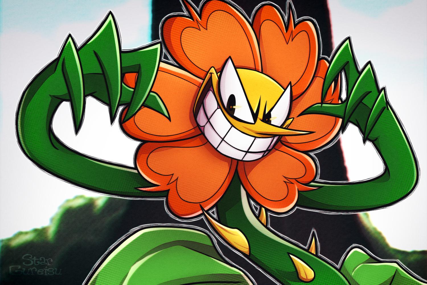 “My plant husbando; Cagney Carnation from #Cuphead” .
