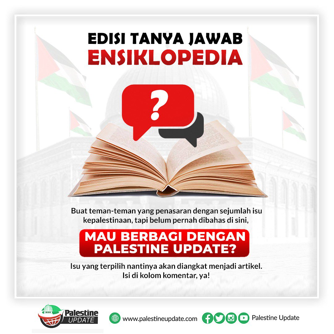 palestinupdate's tweet photo. Edisi Tanya Jawab Ensiklopedia Kepalestinaan

Permasalahan yang terjadi di Palestina hari ini begitu kompleks. Ibarat akar tanaman, ia memiliki banyak cabang. 
Dari sekian banyak isu kepalestinaan yang sudah dibagi kepada sahabat semua, https://t.co/VJTlS7x015