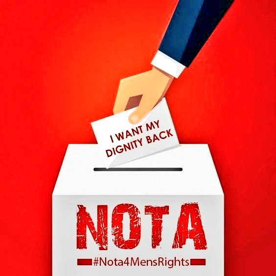 #NOTA4MensRights because no party tried to scrap Maintenance & Alimony for spouse.
@vastavngo
@narendramodi 
@RahulGandhi 
@PMOIndia