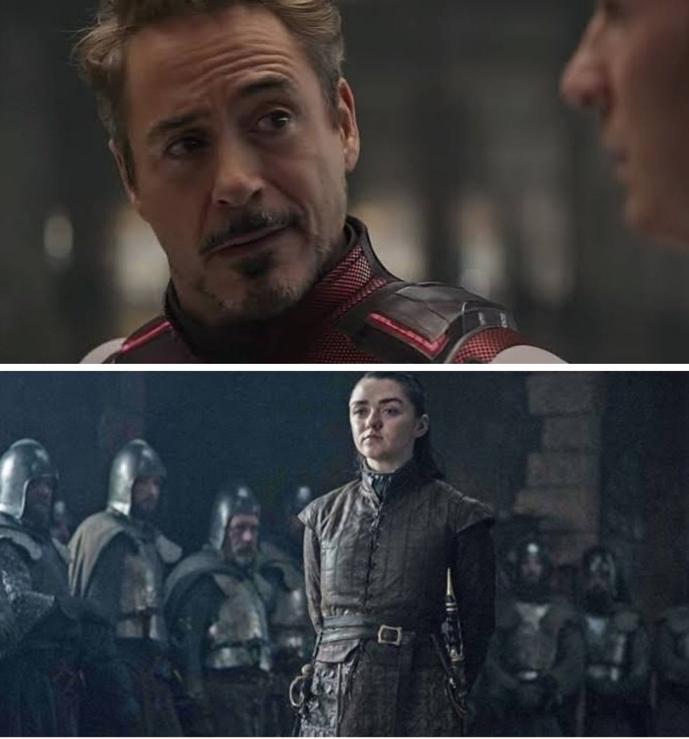 ¡Dos #Stark salvaron el planeta en un fin de semana! ❤🔥😱

#GameofThrones
#Endgame
#AryaStark 
#TonyStark