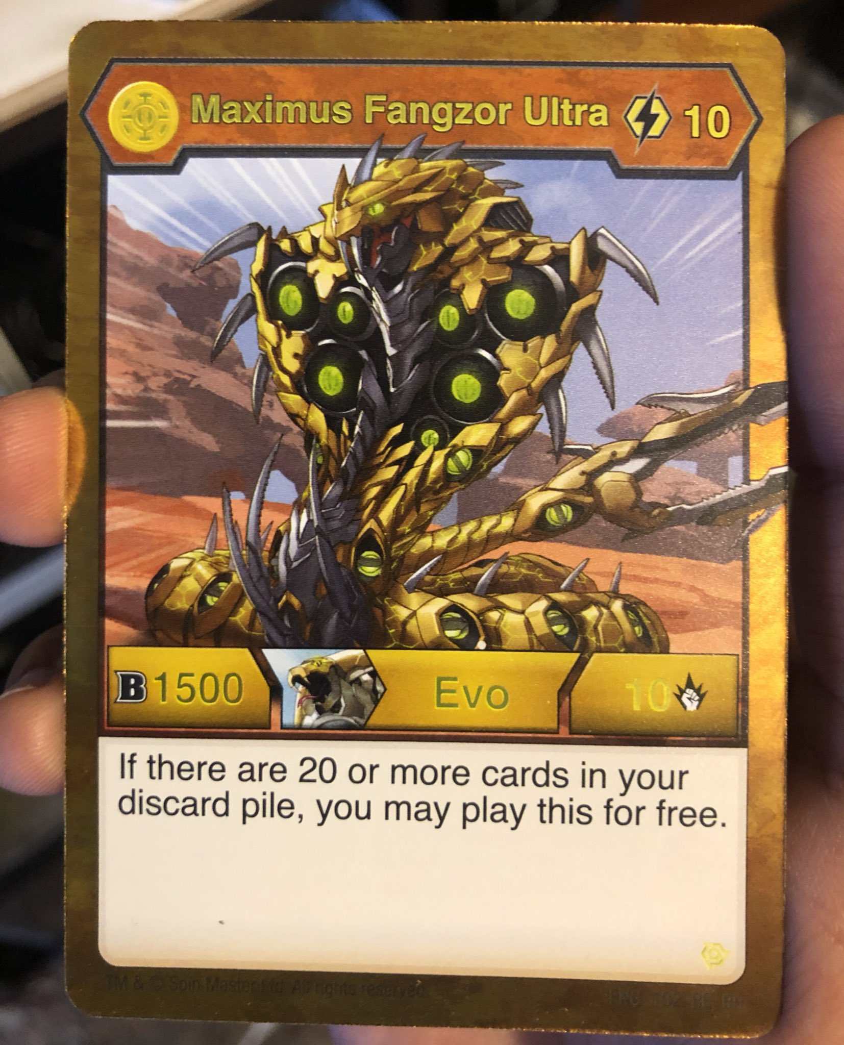 Bakugan Insider on Twitter: "Pull of the Day. Aurelus Maximus Fangzor Ultra. He comes with 1500B Power and 10 Damage. And you can play it for #bakuganbattleplanet #bakugan #bakuganbattlebrawlers #games #