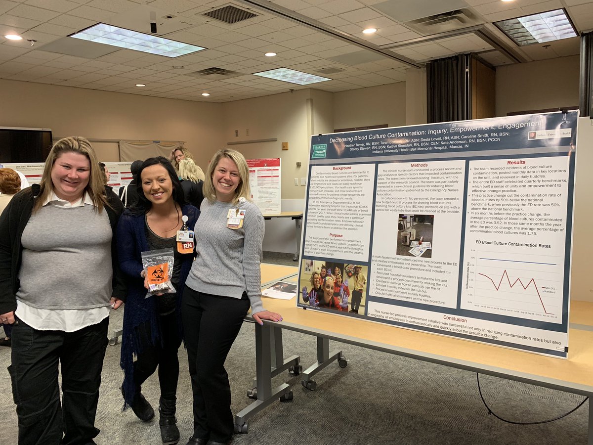 Ccox8Cox's tweet photo. So proud of the great work our nurses shared at the Triplett Research symposium @IUHealthECR on #highfivefriday https://t.co/f7PRIQcqIk