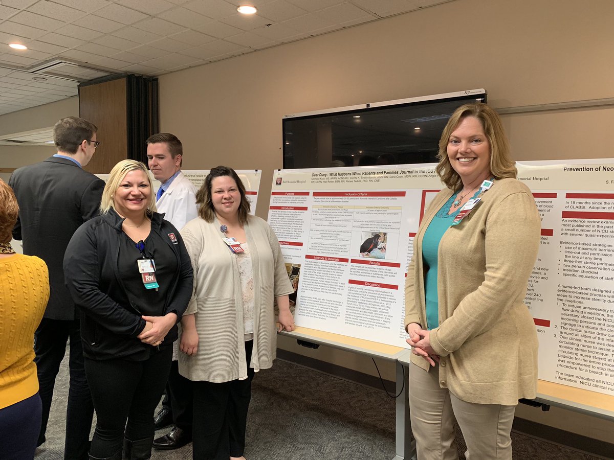 Ccox8Cox's tweet photo. So proud of the great work our nurses shared at the Triplett Research symposium @IUHealthECR on #highfivefriday https://t.co/f7PRIQcqIk