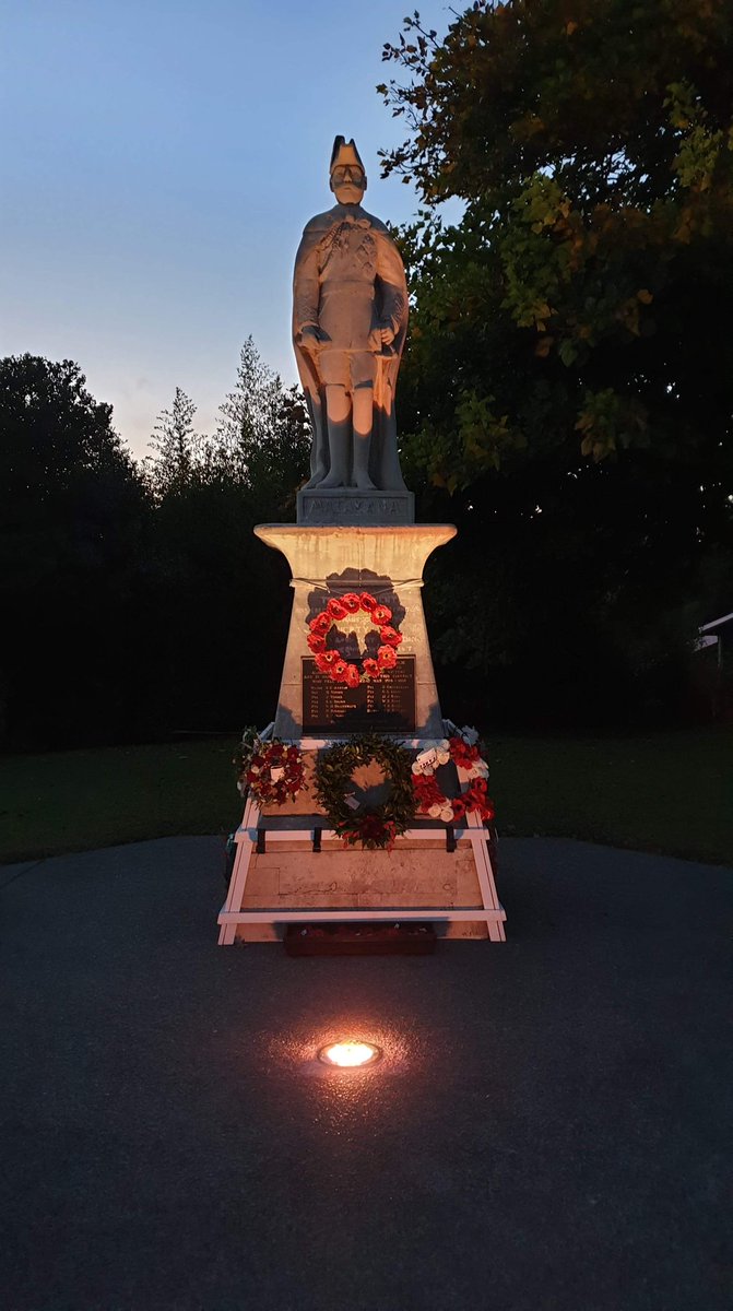 He awaits the raising of the Sun. Lest we forget.