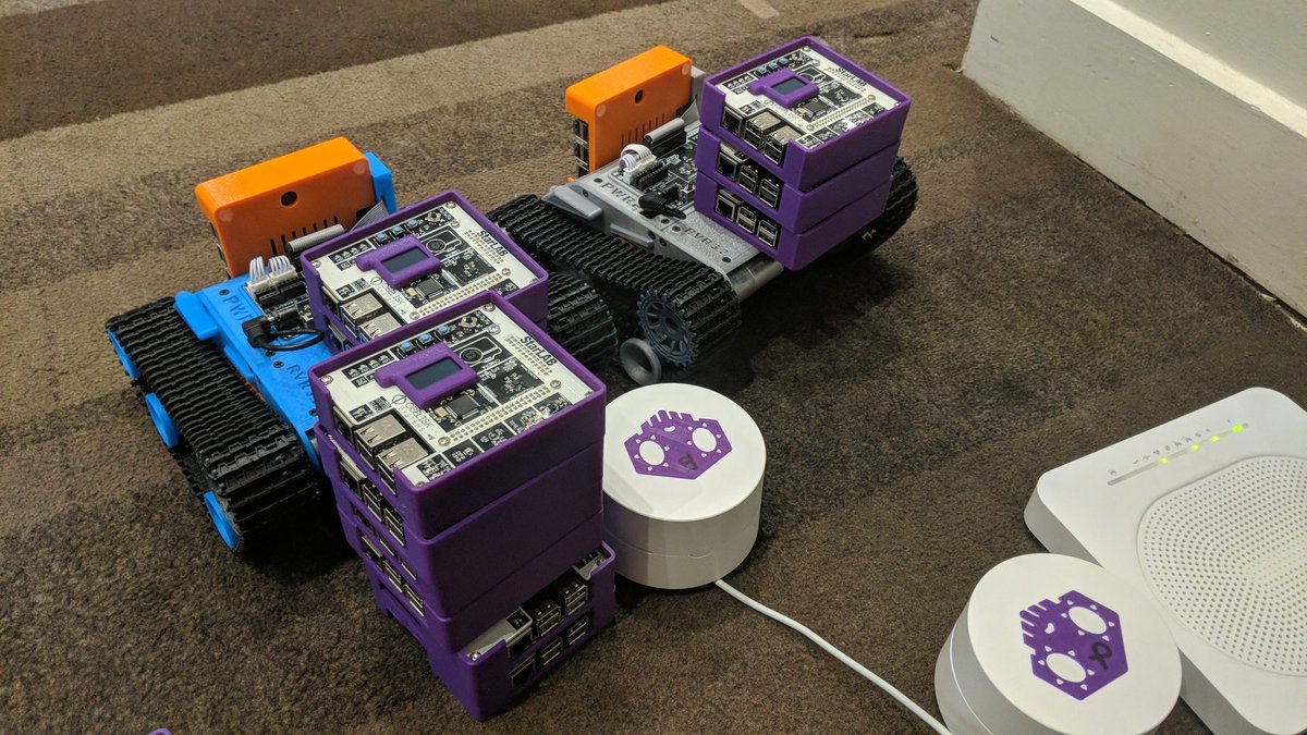 StarLAB rover ready to roll out at the #fflstem2019 coding workshop with <a href="/scratch/">Scratch Team</a> and <a href="/ThePSF/">Python Software Foundation</a> #STEM #Robotics