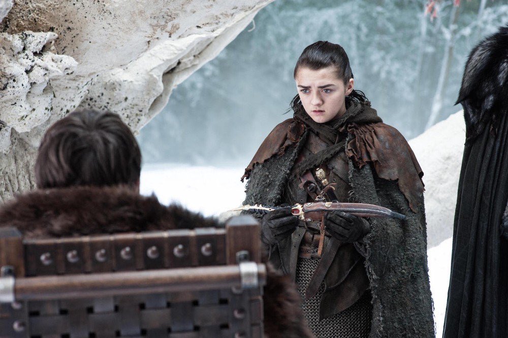 TheGeekRoom1's tweet photo. Not today. #GameOfThrones #AryaStark https://t.co/HRYYnS4fnK