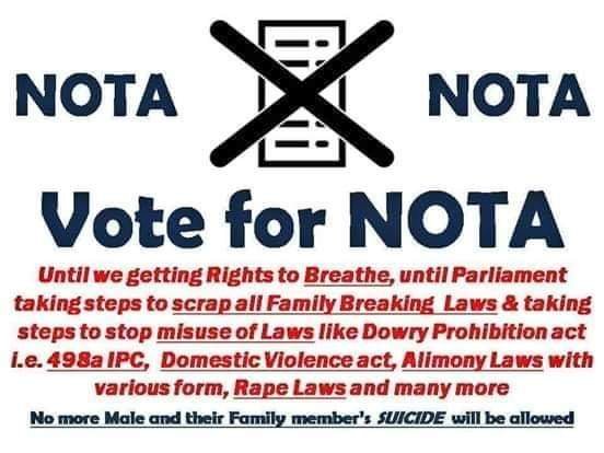 Twitter can't handle our #Nota4MensRights so they have to hide it. 
You can't stop the wave of NOTA unless you stop #FakeCases_498A_DV_125_377_376 
@PMOIndia 
@RanjanGogoiCJI 
@CMOMaharashtra