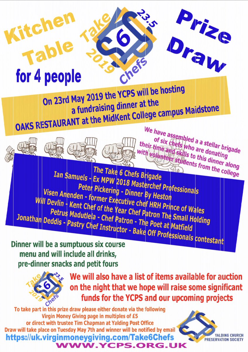 Take part in Oaks charity dinner prize draw! See details below 👀 #oaksmidkent #midkentcollege #take6chefs #prizes