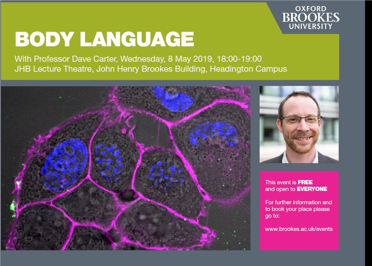 Oxford Brookes Health, Science and Techology (@oburesearchhst) on Twitter photo If you are having a wonderful time at or following #ISEV2019 come and see <a href="/DaveCarter1234/">Dave Carter</a> lecture <a href="/oxford_brookes/">Oxford Brookes University</a> on 8 May - if you can'e be there look out for our posts on Twitter about it! Book on 👉 brookes.ac.uk/about-brookes/… If you are having a wonderful time at or following #ISEV2019 come and see <a href="/DaveCarter1234/">Dave Carter</a> lecture <a href="/oxford_brookes/">Oxford Brookes University</a> on 8 May - if you can'e be there look out for our posts on Twitter about it! Book on 👉 brookes.ac.uk/about-brookes/…