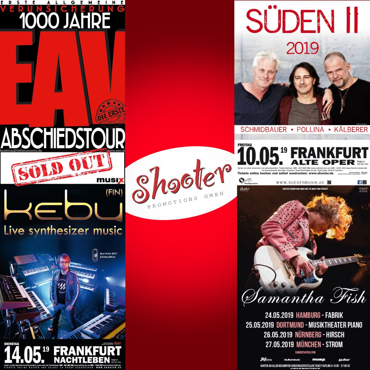 ShooterPromo's tweet photo. Der #Mai bei #ShooterPromotions

#Frankfurt #FFM #Konzert #Concert #Tour #Deutschland #Germany #Hamburg #München #Nürnberg #Dortmund https://t.co/dsJHabvm5v