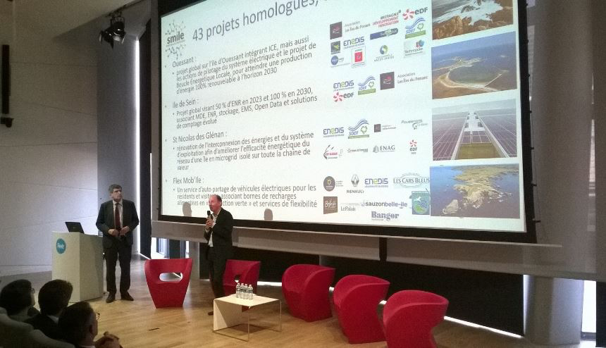 ThinkSmartgrids's tweet photo. AG de Think Smartgrids : André Crocq, Conseil Régional de Bretagne &amp; Laurent Gérault, Conseil Régional des Pays de la Loire, ont rappelé le rôle du projet Smile (Smart ideas to link energies) qui implique de nombreux acteurs pour déployer les smart grids sur leurs deux régions https://t.co/FeuuxZItZF