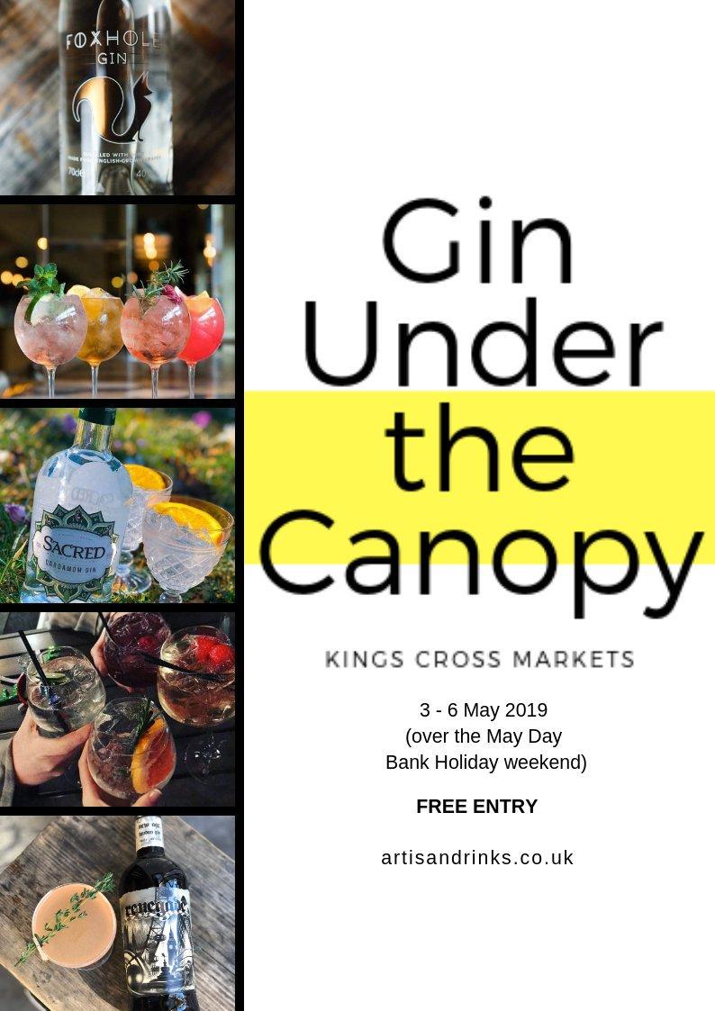 GinMonkeyUK's tweet image. Head to King's Cross this weekend for a mini gin festival! #GinUnderTheCanopy