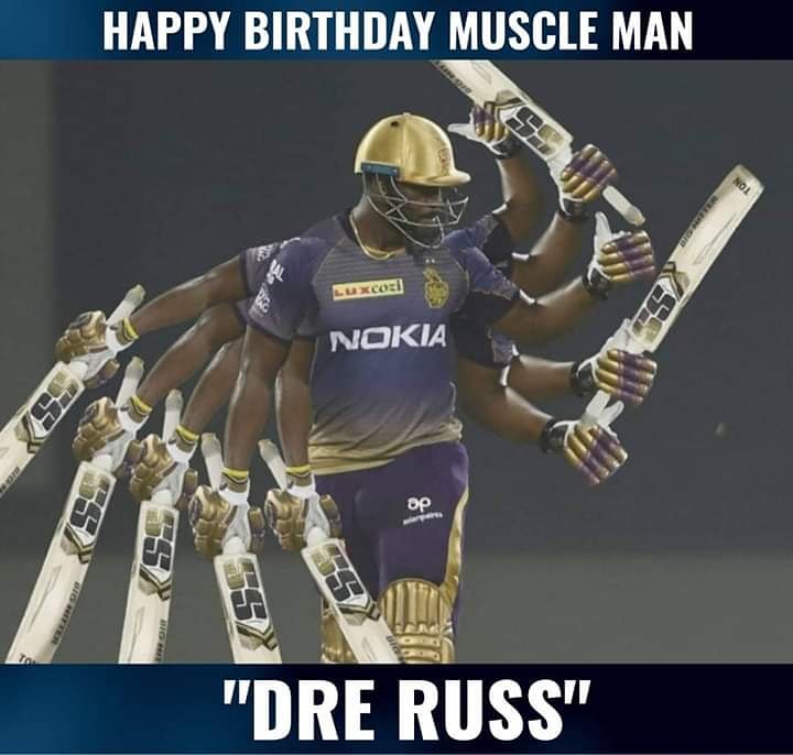 Wishing Andre Russell a very happy birthday. 