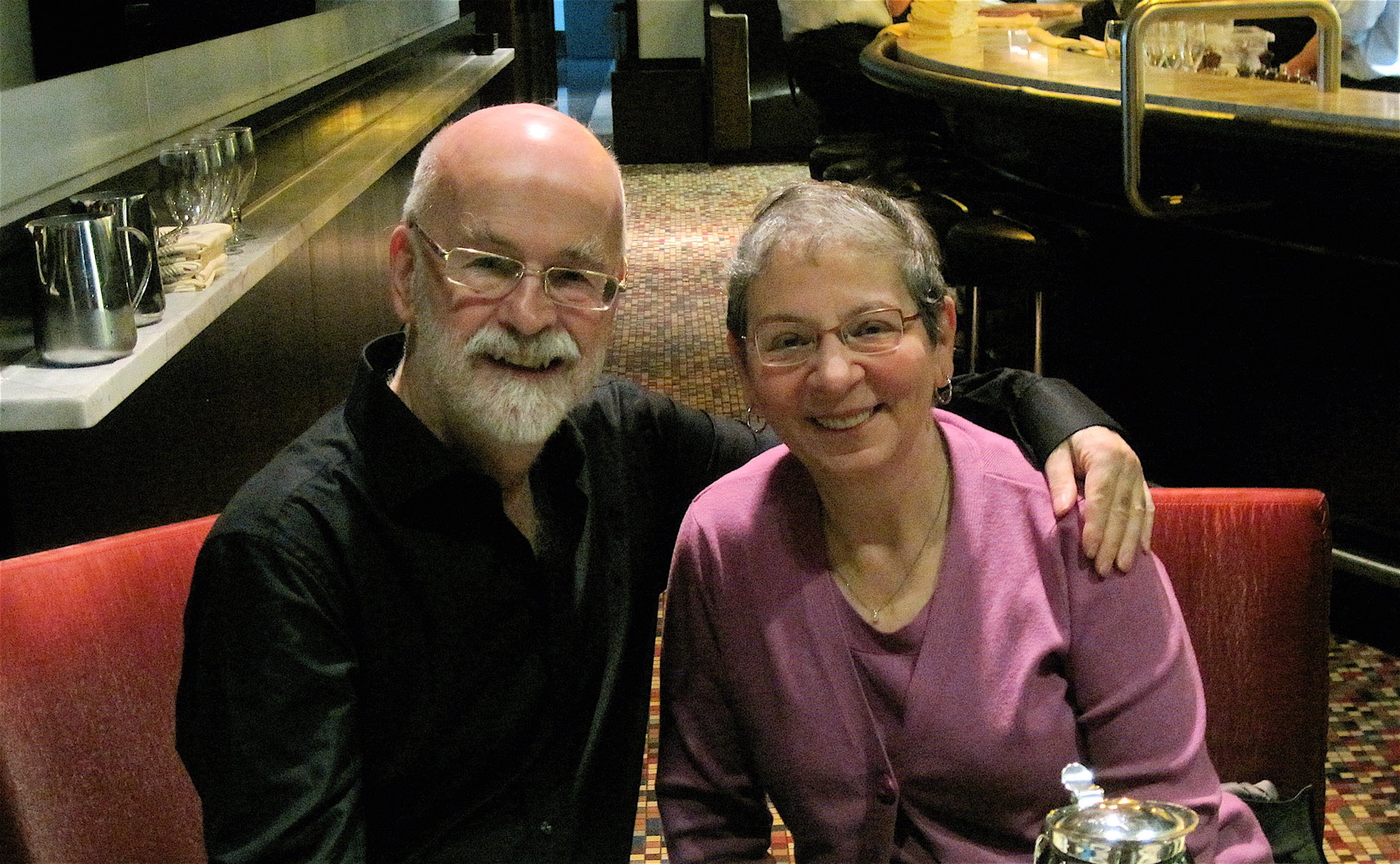 Happy birthday to Terry Pratchett - we had breakfast together in Seattle on his very last visit, 8 years ago 