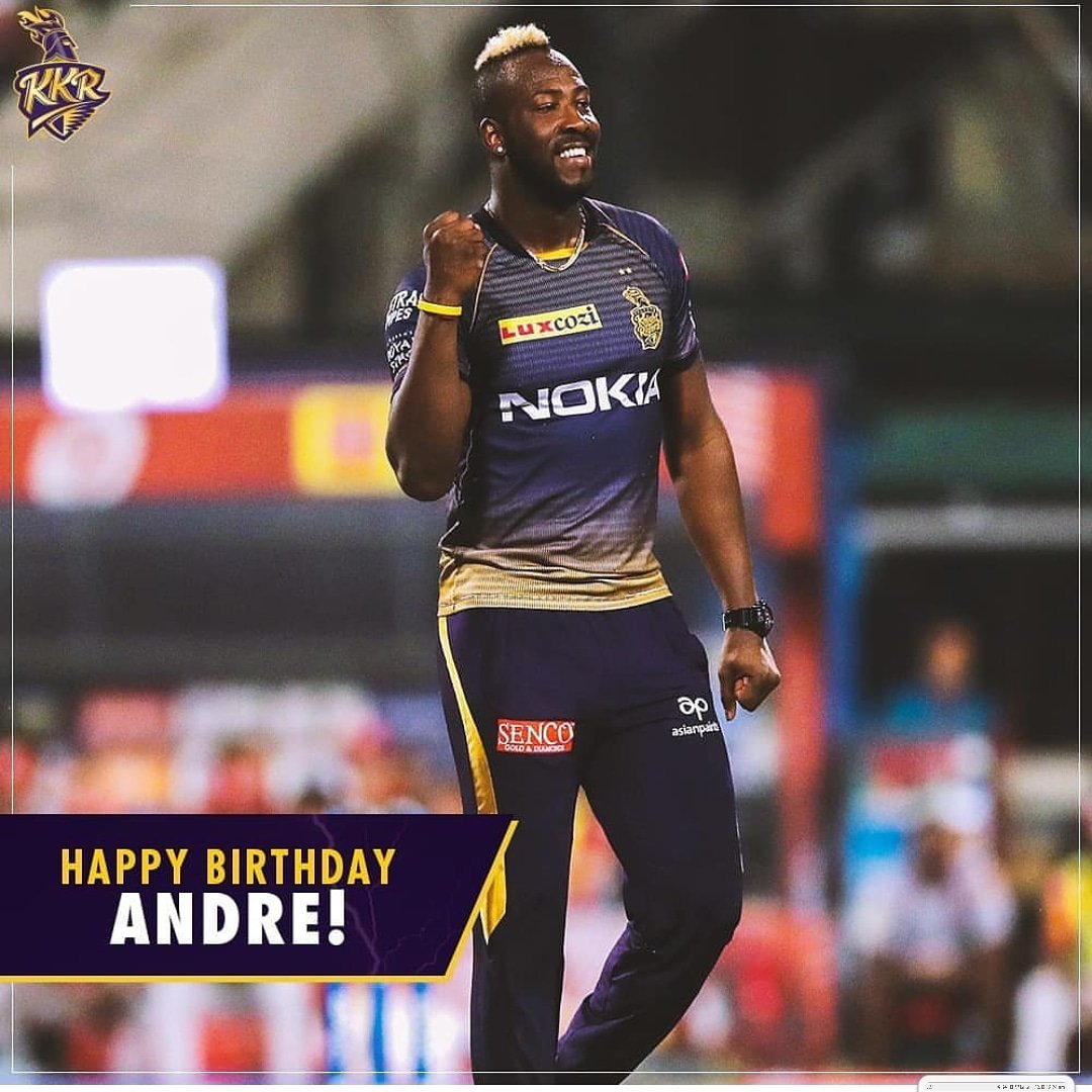 Happy birthday to you andre russell  