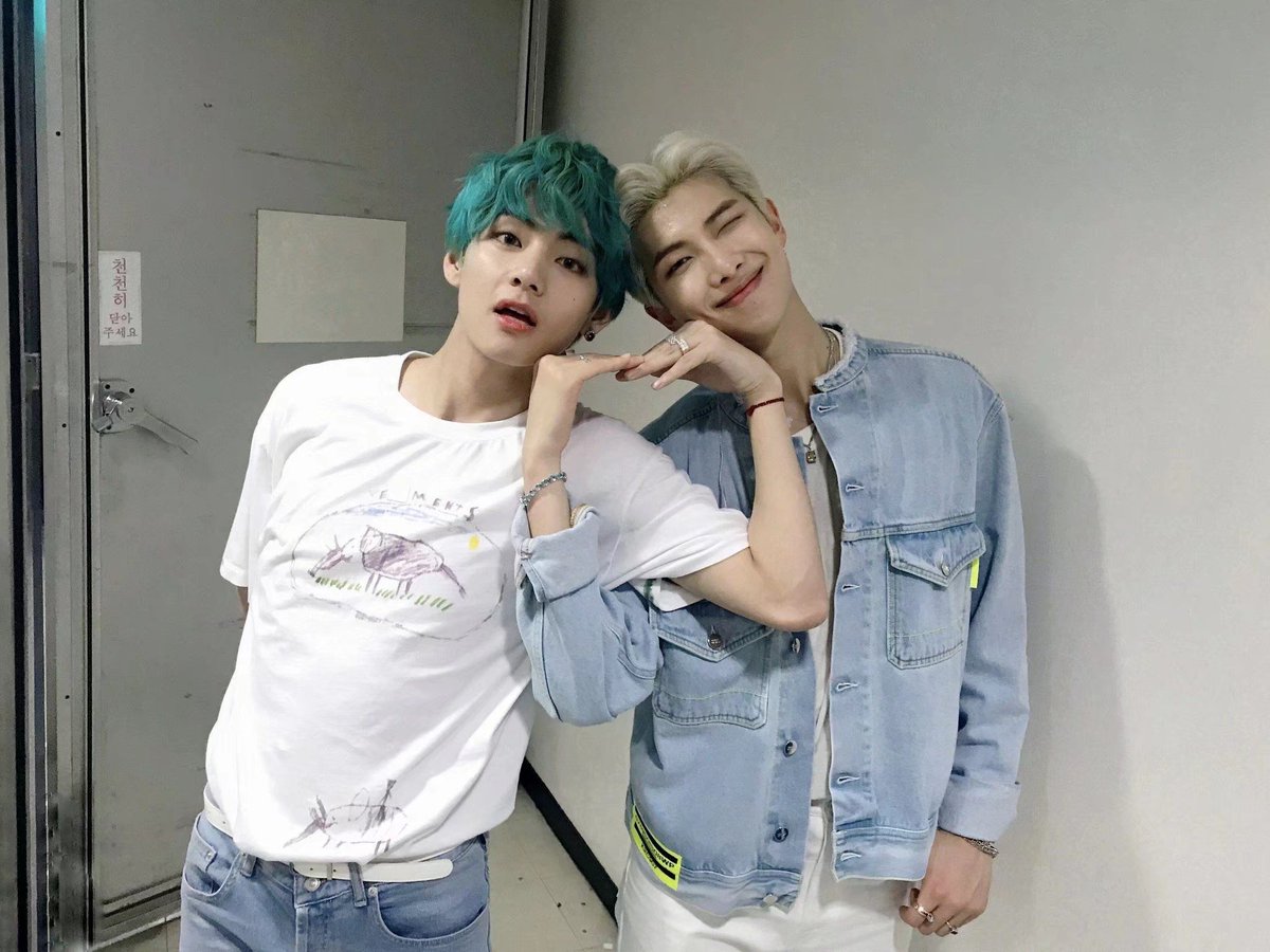 RM &amp; V 💜️#bbmastopsocial BTS <a href="/BTS_twt/">방탄소년단</a>