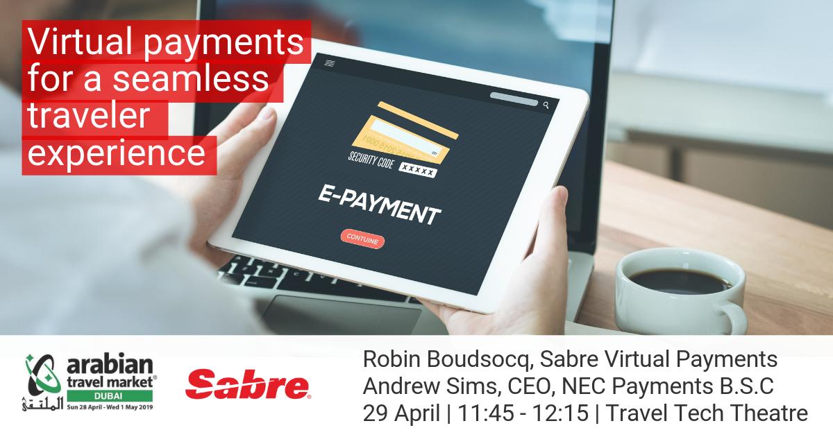 Sabre_Corp's tweet photo. Join us and @NECPayments at #ATMDubai at 11:45 to learn about virtual payments & our partnership with #Apiso in the region. Details here: https://t.co/kYBFzMFJf7 https://t.co/QkBzBbrPkB
