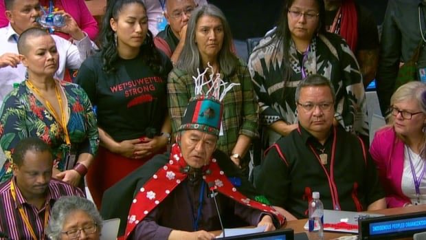 glbennett680's tweet photo. Wet'suwet'en hereditary leaders level human rights complaint during speeches at United Nations forum
https://t.co/TvcpzMD3MQ https://t.co/Ex4zTrW118