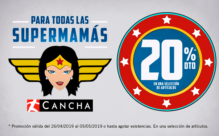 ¡Tu regalo ideal para el #DíadelaMadre está en <a href="/CanchaSport/">Cancha</a> THADER! Disfruta de un 20% de descuento en una selección de artículos durante esta semana 🙍‍♀️🎁🏃‍♀️

Además, ¡con cada compra de señora te regalan una postal para felicitar el día!