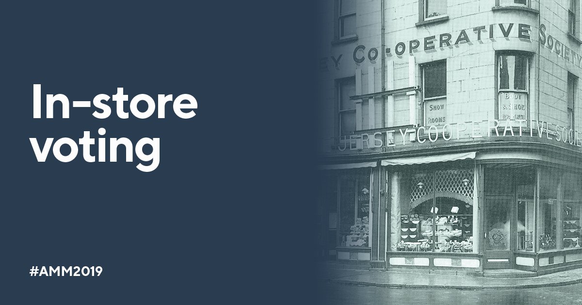 Are you a Member of the Society &amp; unable to attend our AMM? You can still take part in voting for a new Director by heading to Grand Marché St Helier or St Peter TODAY or tomorrow between 9:30 - 17:00 More info: channelislands.coop/AMM2019