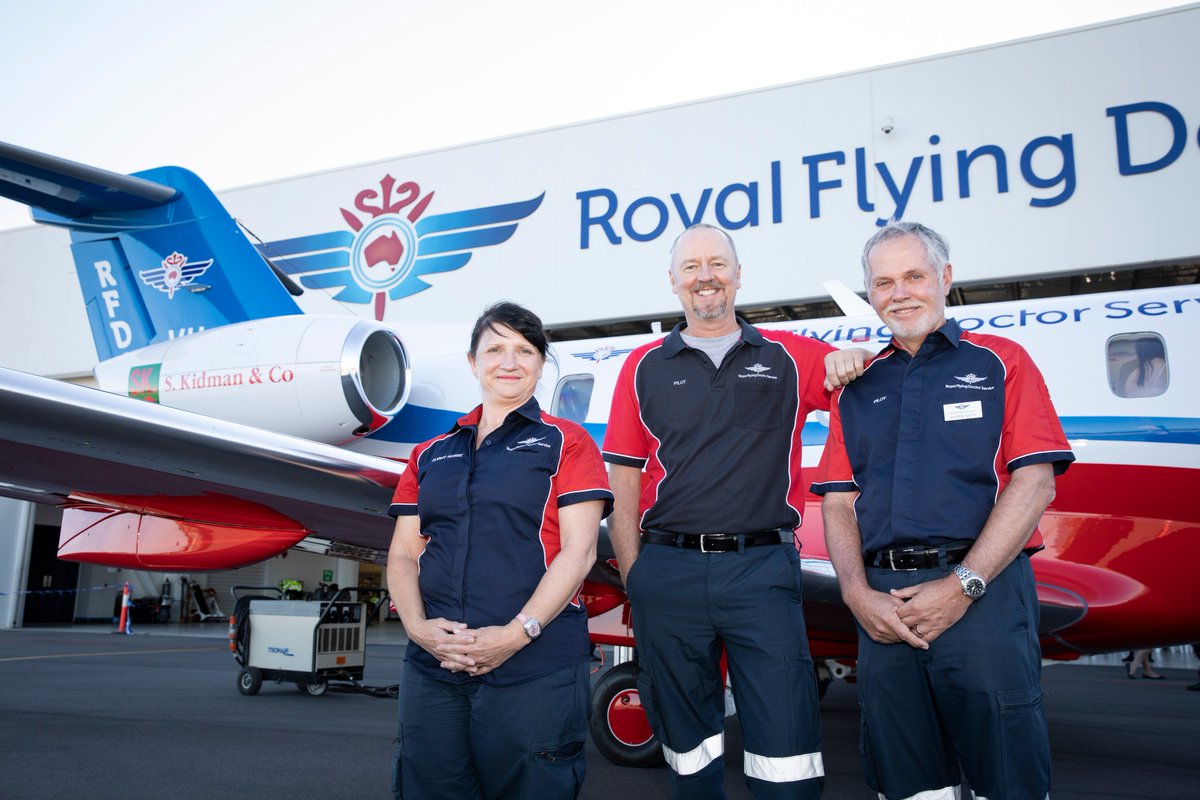 RoyalFlyingDoc's tweet image. So proud to launch RFDS Central Operations&apos; first purpose-built aeromedical jet, the RFDS Medi-Jet 24. The $13 million ultimate ‘flying intensive care unit&apos; was proudly funded by bequests, corporate sponsors and donations from the community. #RFDS #rfdsSANT #emergencyservices