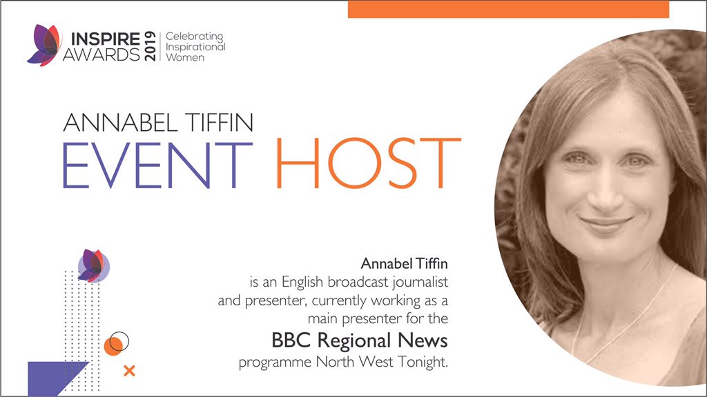 SheInsprAwrds's tweet photo. #EventHost @annabelvtiffin ๐ฆ @BBCNW presents the 6:30pm programme alongside #Rogerjohnson. We have had @gordonburnsnwt twice as our #EventHost in the past.
Donโt forget to book your #Earlybird tickets. For group bookings contact us at hello@sheinspires.org to avoid EB fees. https://t.co/bOIDRSvnna