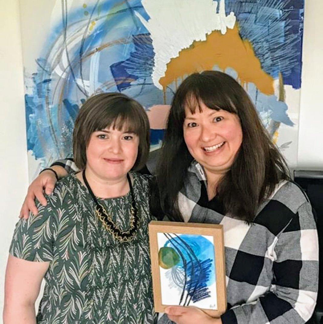 Thrilled to pick up my prize from <a href="/LHConceptual/">Laura Dallimore</a> yesterday! 🎊 Laura is a fantastic conceptual artist based in ED. I had a sneak peek at her studio and some pieces  that are in progress ahead of her upcoming joint exhibition with the lovely <a href="/katieiacovou/">katie iacovou ceramics</a>. They look amazing!